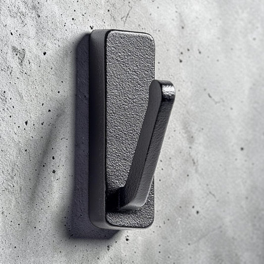 Wexxo Wall Hook - High-Density Aircraft Aluminum - Professional Grade Structural Integrity - Minimalist Heavy Duty Hanger - Charcoal Grey